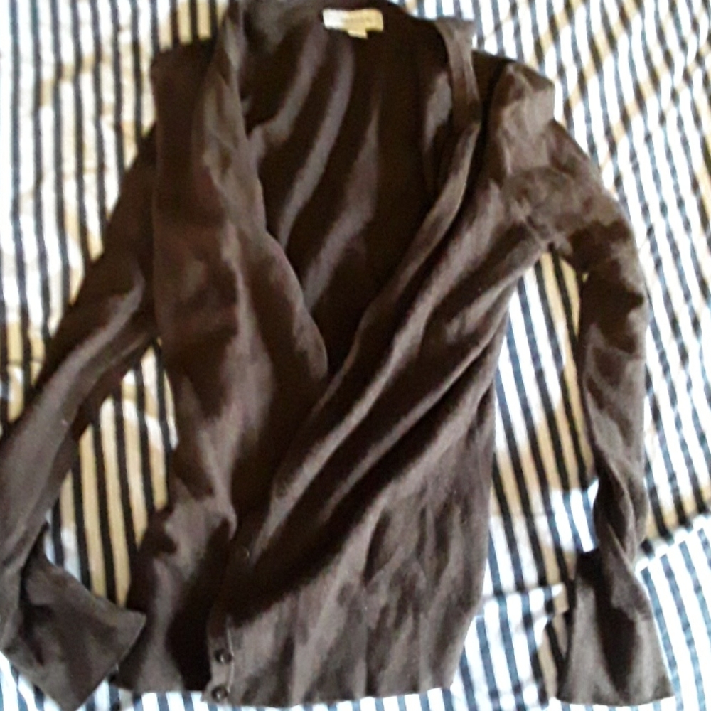 Brown cardigan